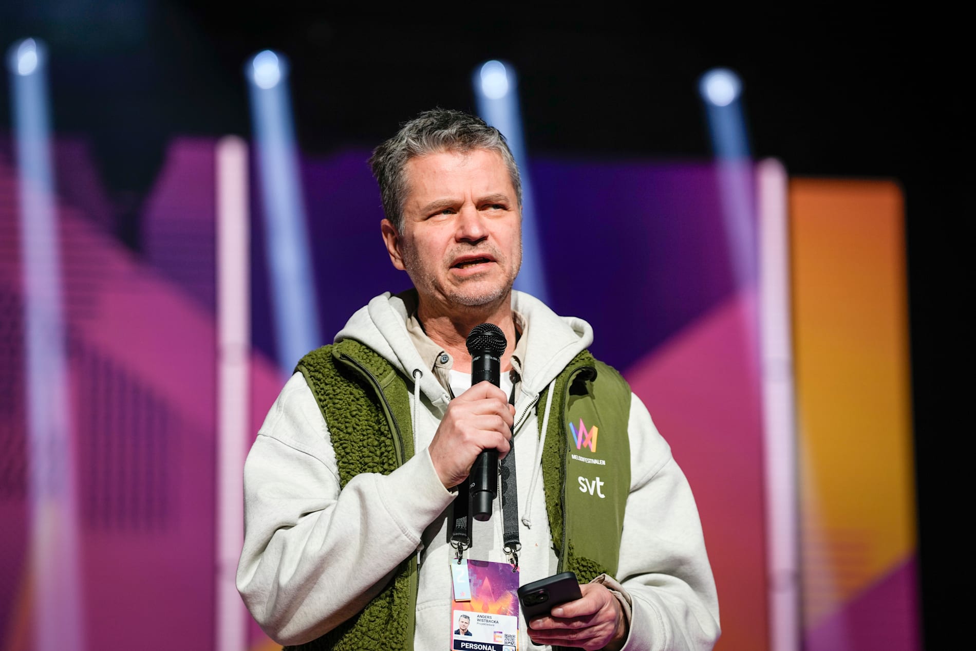 Anders Wistbacka, projektledare för Melodifestivalen.