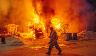 Hedemora: Parhus står i lågor