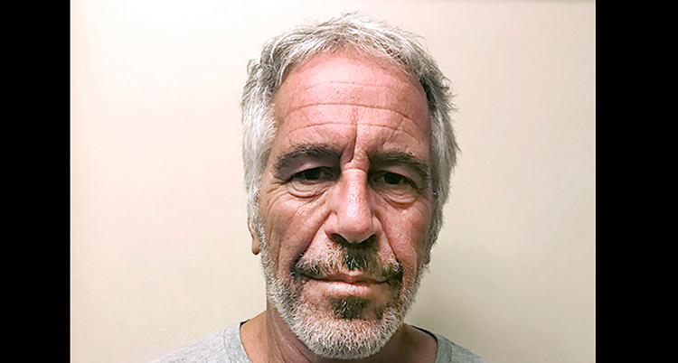 Ansiktsbild Jeffrey Epstein.