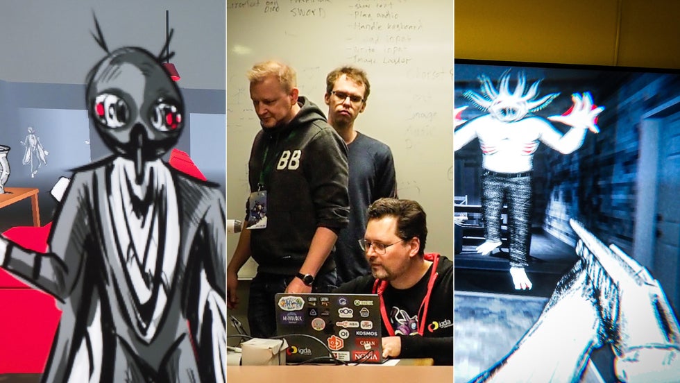 30 personer deltog i Global Game Jam i Campus Allegro. Flera nybörjare fick tillsammans med proffs testa på att göra digitala spel. 