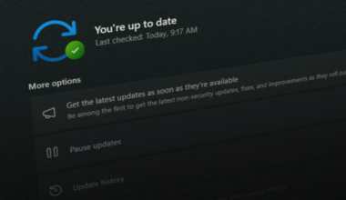 Windows Update screenshot