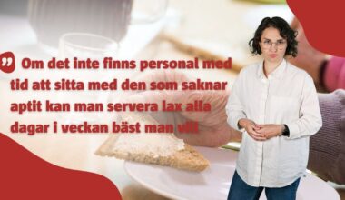 Ledare: "Äldreministern vill inte skjuta till en krona till bättre mat för äldre" - Folkbladet