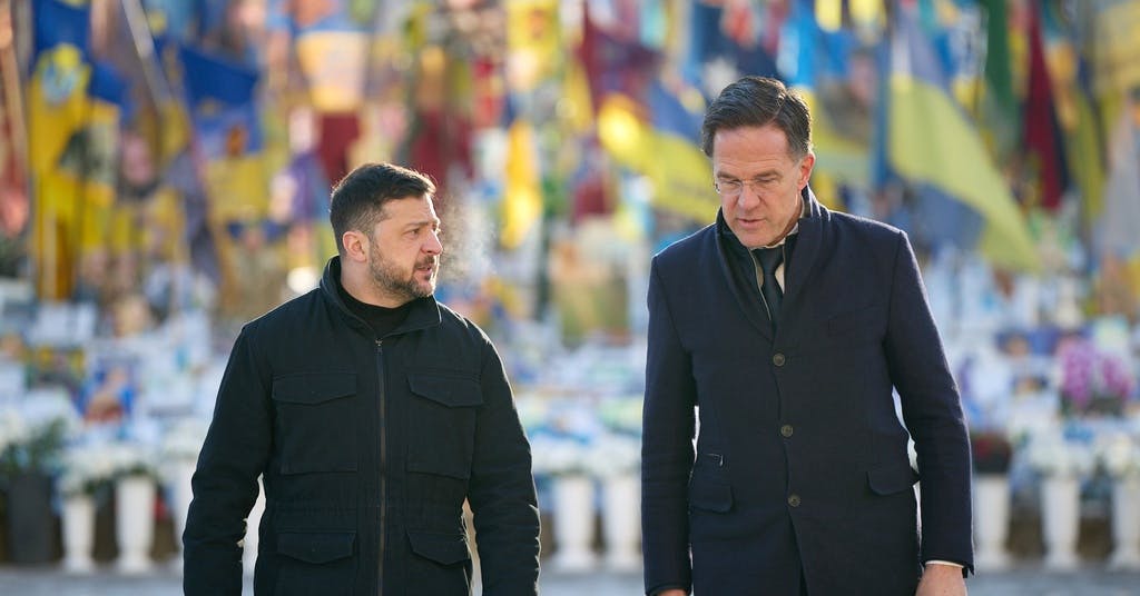 Rutte i Kiev: Ryssland menar inte allvar om fred - Västerbottens-Kuriren