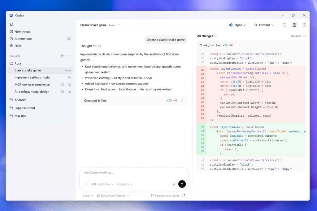 Codex for Windows