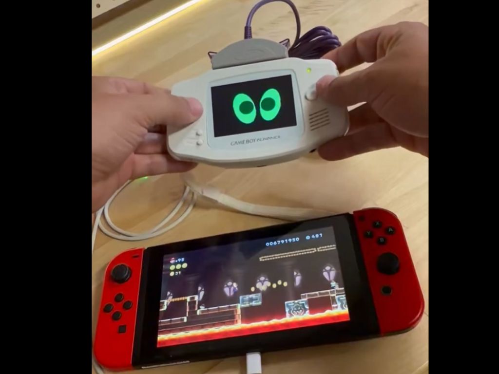 Modder förvandlar original Game Boy Advance till en Nintendo Switch-kontroller med hjälp av GBA Link Cable