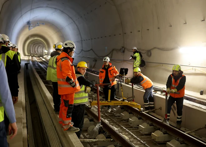 Drugi tir - gradbišče drugega tira Divača – Koper, 11. 04. 2025. FOTO: Blaž Samec