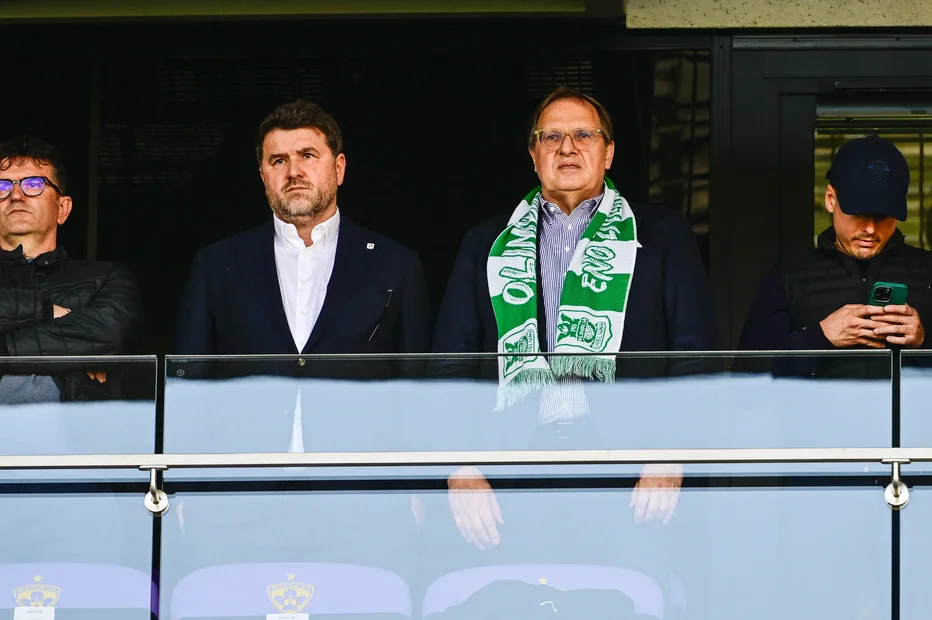 Predsednik Olimpije Adam Delius in direktor Igor Barišić bosta tudi morala prevzeti del krivde za neuspehe v tej sezoni. FOTO: Marko Pigac/mp Produkcija/pigac.