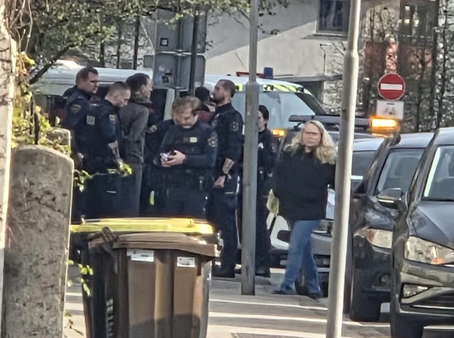 Na kraju je mrgolelo policistov. FOTO: R. T.