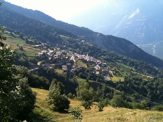 Alpska vas Albinen FOTO: Fb