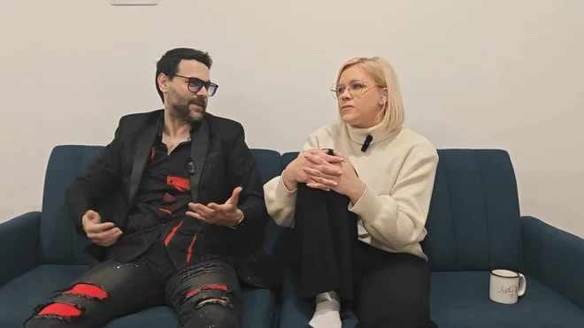 Darja Gajšek in Iztok Gartner. FOTO: Posnetek Zaslona