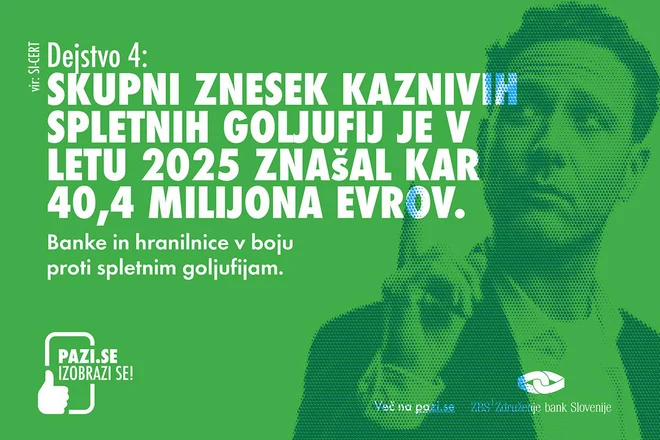 Sporočilo kampanje zbuja pozornost z alarmantno visokimi zneski finančnih škod.