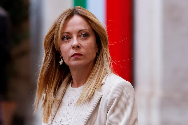 Italijanska premierka Giorgia Meloni si še liže rane po porazu na nedavnem ustavnem referendumu. Foto Remo Casilli/Reuters
