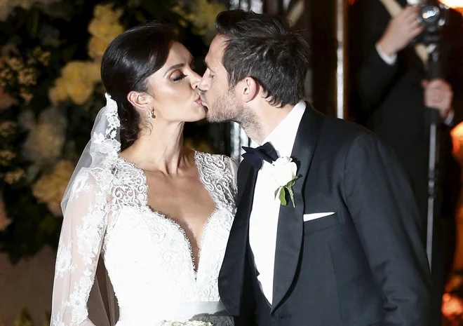 Z uspešno britansko televizijsko voditeljico Christine Bleakley je Frank Lampard poročena od leta 2015. FOTO: Peter Nicholls/Reuters Pictures