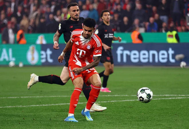 Luis Diaz je potrdil napredovanje Bayerna. Foto Thilo Schmuelgen/Reuters