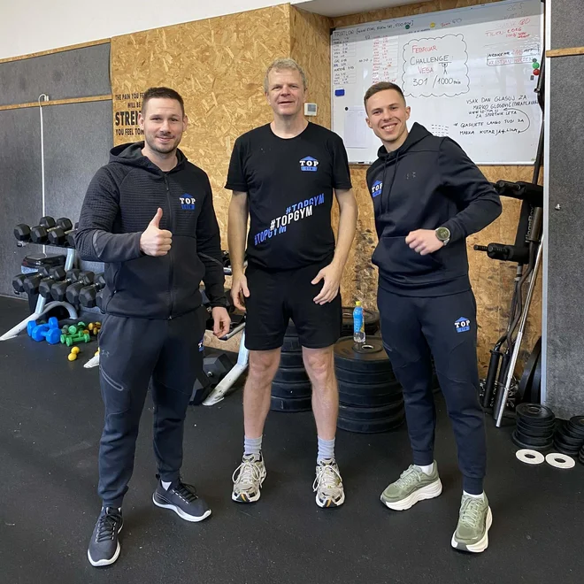 Brez treninga ne bi bil tu, kjer je zdaj, rehabilitacija pa ne bi bila tako uspešna. Foto: Top Gym Trebnje