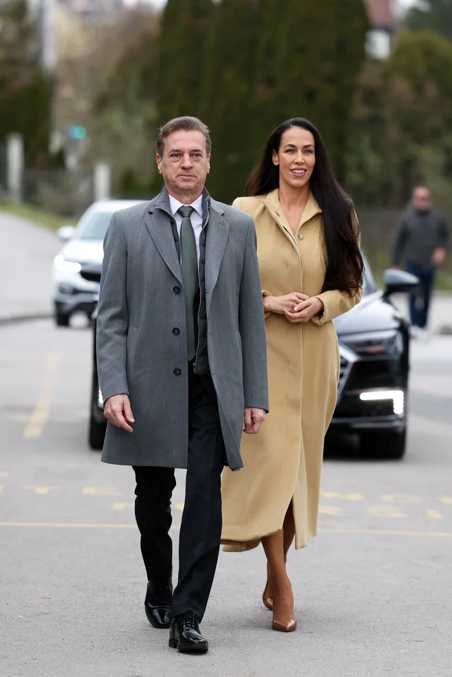 Robert Golob in Tina Gaber. FOTO: Antonio Bronic Reuters