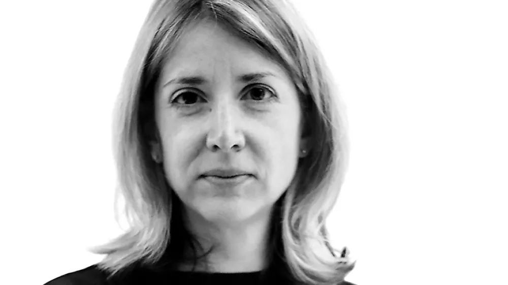 Veronika Rupnik Ženko- Redakcija Dnevnik 2024 - portreti za komentarje in kolumne - kolumnisti - komentatorji – novinarji - portret //FOTO: Luka Cjuha