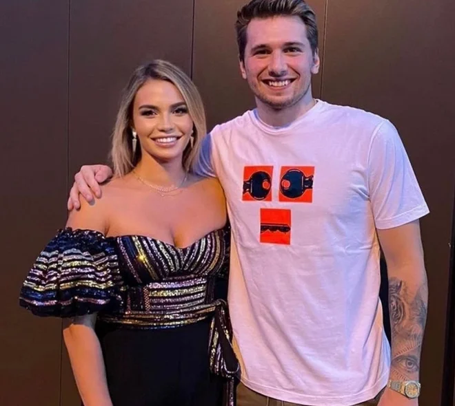 Anamaria Goltes in Luka Dončić FOTO: Instagram