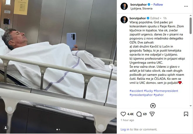 FOTO: Borut Pahor/Instagram