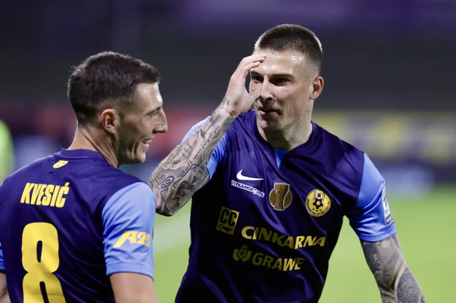 Franko Kovačević je jeseni v 1. SNL prispeval enajst zadetkov, izjemen je bil tudi v Evropi. FOTO: Voranc Vogel/Delo