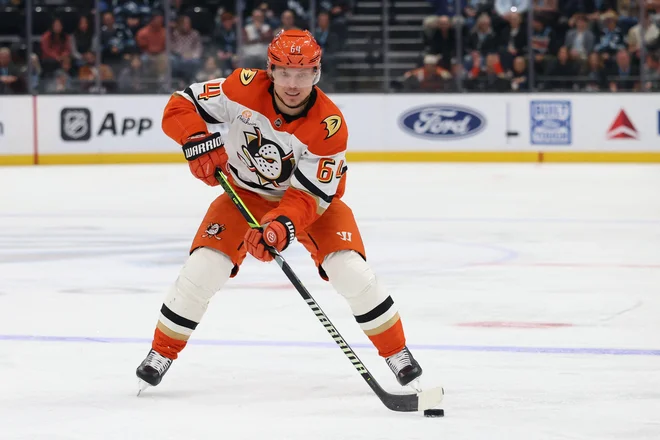 Mikael Granlund je bil v tej sezoni med boljšimi hokejisti moštva Anaheim Ducks. FOTO: Rob Gray/Reuters