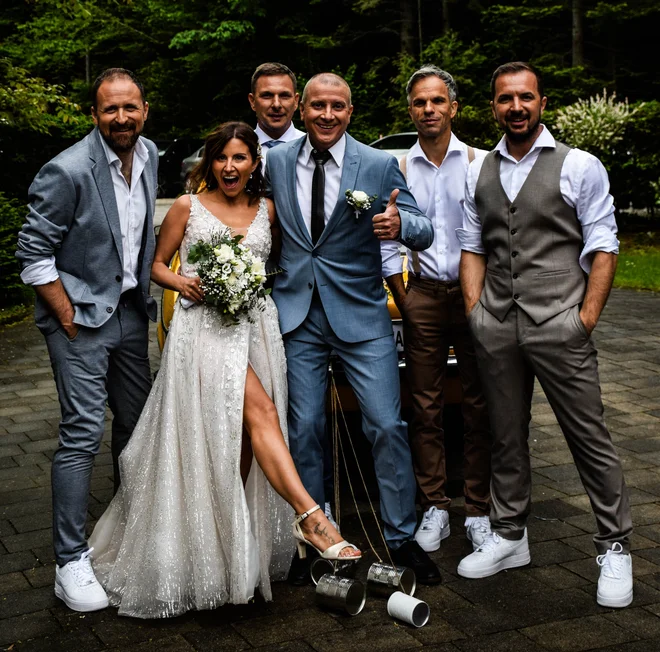 Pravkar »poročena« Andreja Črešnar Pungaršek in Aleš Novak
