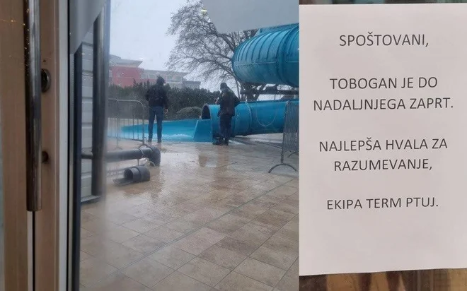 Po tragediji so tobogan nemudoma zaprli. FOTO: Arhiv S. N.