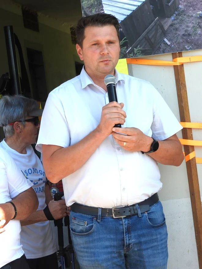Nagovoril jih je tudi kamniški župan Matej Slapar. FOTO: Janez Kuhar