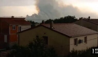 Obsežen požar na hrvaškem otoku Čiovo pod nadzorom. Na Hrvaškem rekordne temperature.