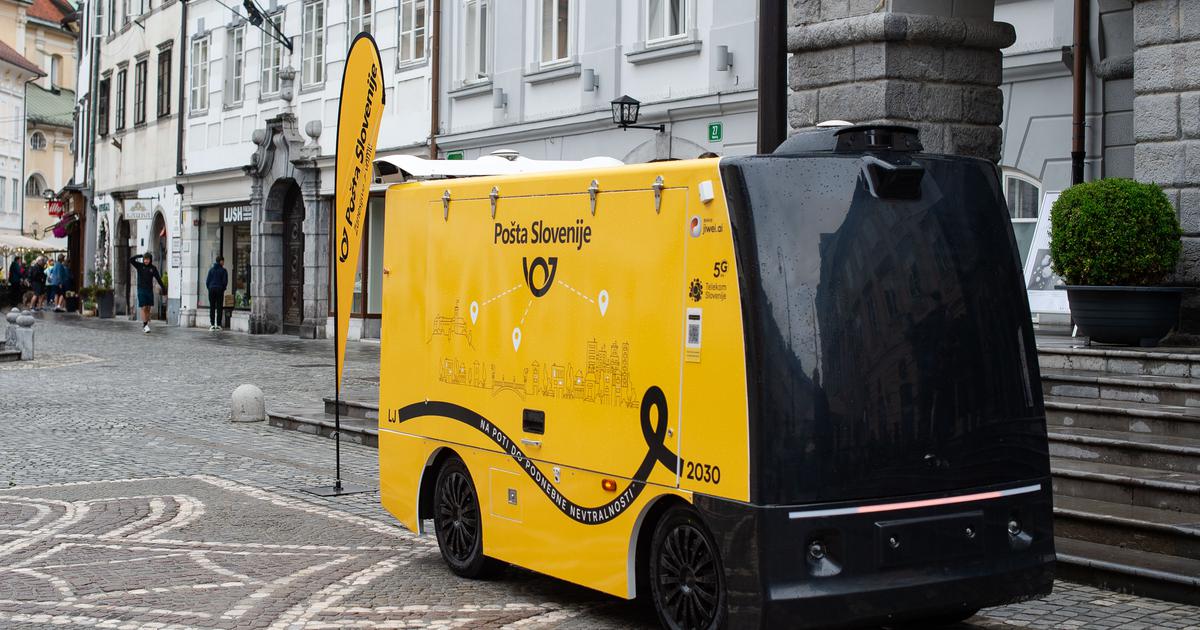 Po Ljubljani bo odslej pošto razvažal robot