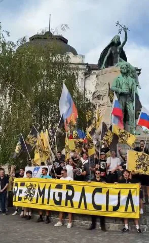 Shod v Ljubljani. FOTO: Zaslonski Posnetek Omrežje X