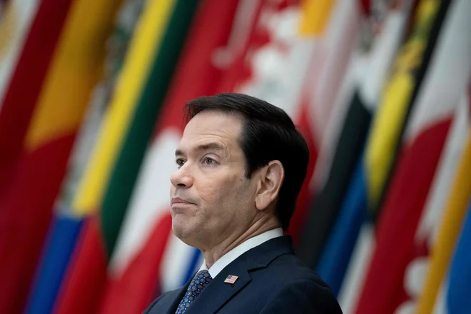 Med udeleženci ministrskega srečanja bo tudi ameriški državni sekretar Marco Rubio. FOTO: Brendan Smialowski/AFP