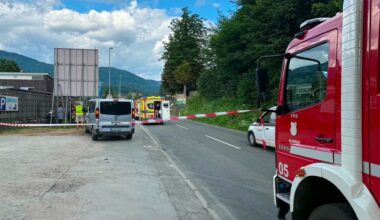 Trk motorja in osebnega vozila