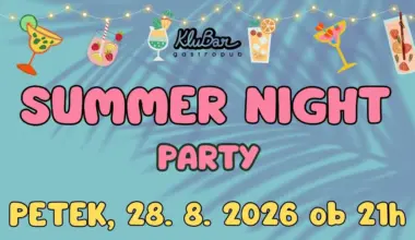 Summer night party - dogodki v občini Kranj