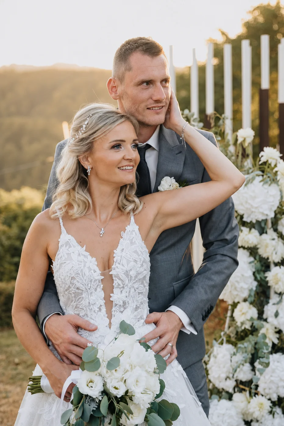 Uživala sta v vsakem trenutku velikega dne. FOTOGRAFIJE: osebni arhiv/instagram, Innea Weddings