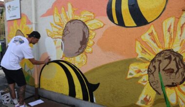 (FOTO) Otroške risbe so zavzele mariborski vrtec: Poglejte, kako jih je oživil grafitar Teoson