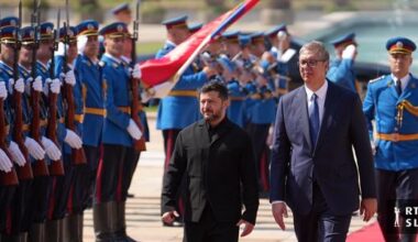 Zelenski v Beogradu. Vučić: Bojim se, da nas čaka težka zima – predvsem vaš narod.