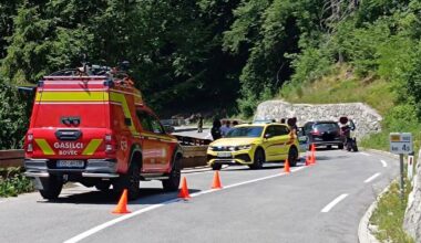 Prometna nesreča zaprla cesto Kobarid–Bovec: Vemo, kaj se je zgodilo