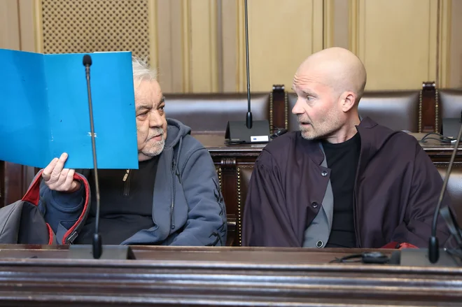 Anton Kovačič z zagovornikom Markom Makucem FOTO: Jože Suhadolnik