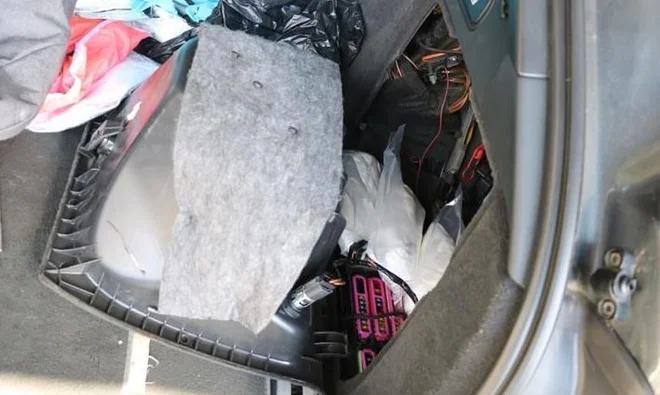 Na Hrvaškem prijeli Slovenko s skoraj 4,6 kilograma droge FOTO: Policijska Uprava Brodsko-posavska