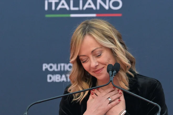 Giorgia Meloni FOTO: Andreas Solaro Afp