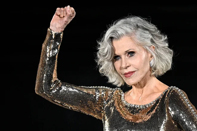 V sedemdesetih letih je Jane Fonda opozorila nase z glasnim nasprotovanjem vojni v Vietnamu, zaradi česar je bila v ZDA tarča hudih kritik. FOTO: Julien De Rosa Afp