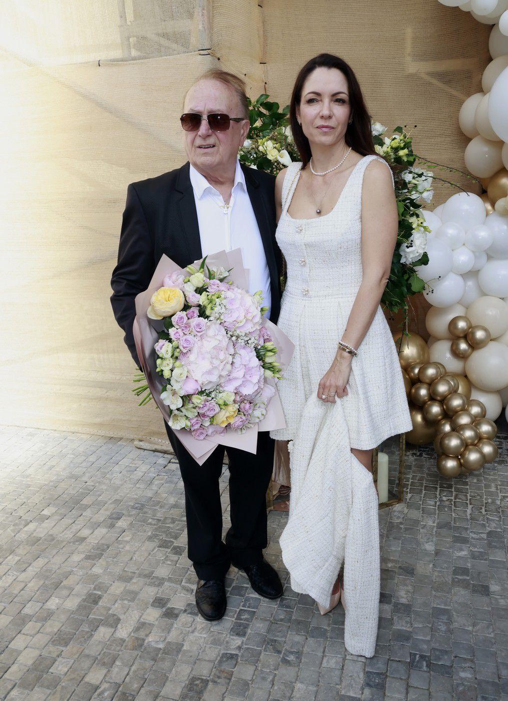 Spevák Petr Janda a jeho manželka Alice Jandová.