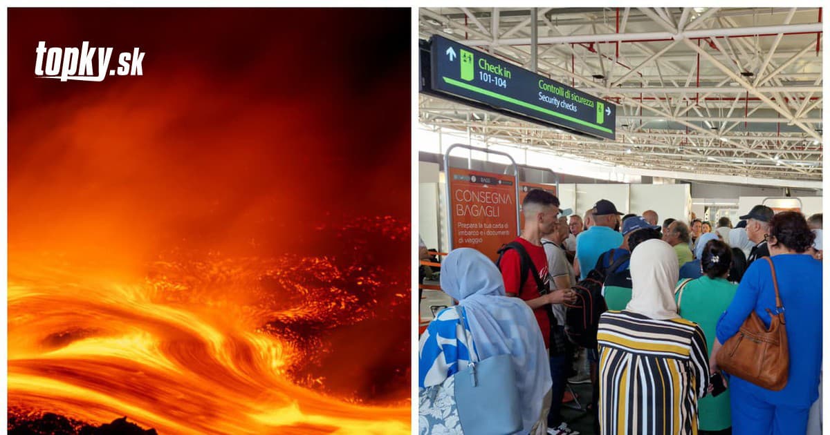V Taliansku nastal po erupcii sopky turistický chaos a lietadla boli prázdne