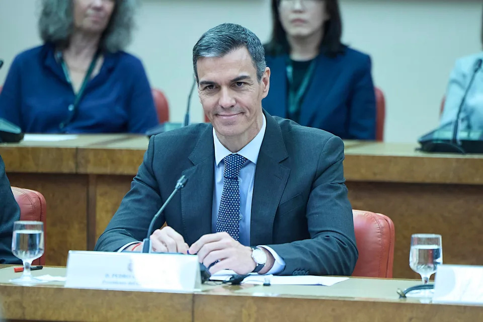 Spanish President Pedro Sanchez is seen during a United Nations Panel of Experts on AI, April 22, 2026, in Madrid, Spain. / Credit: Jesus Hellin/Europa Press/Getty