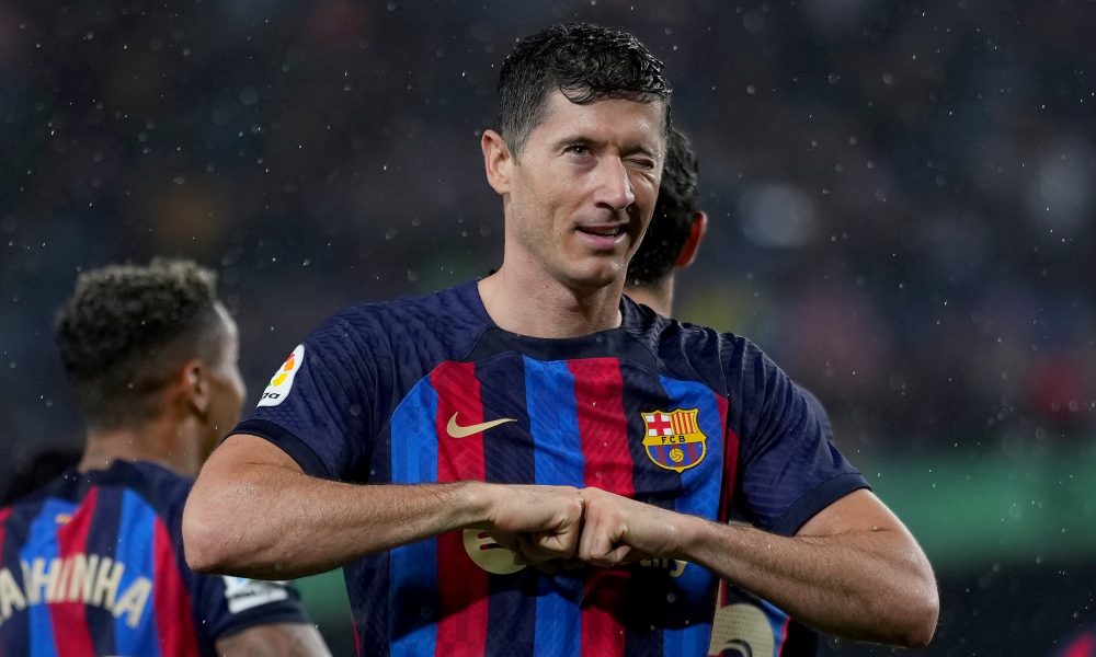 Robert Lewandowski of FC Barcelona