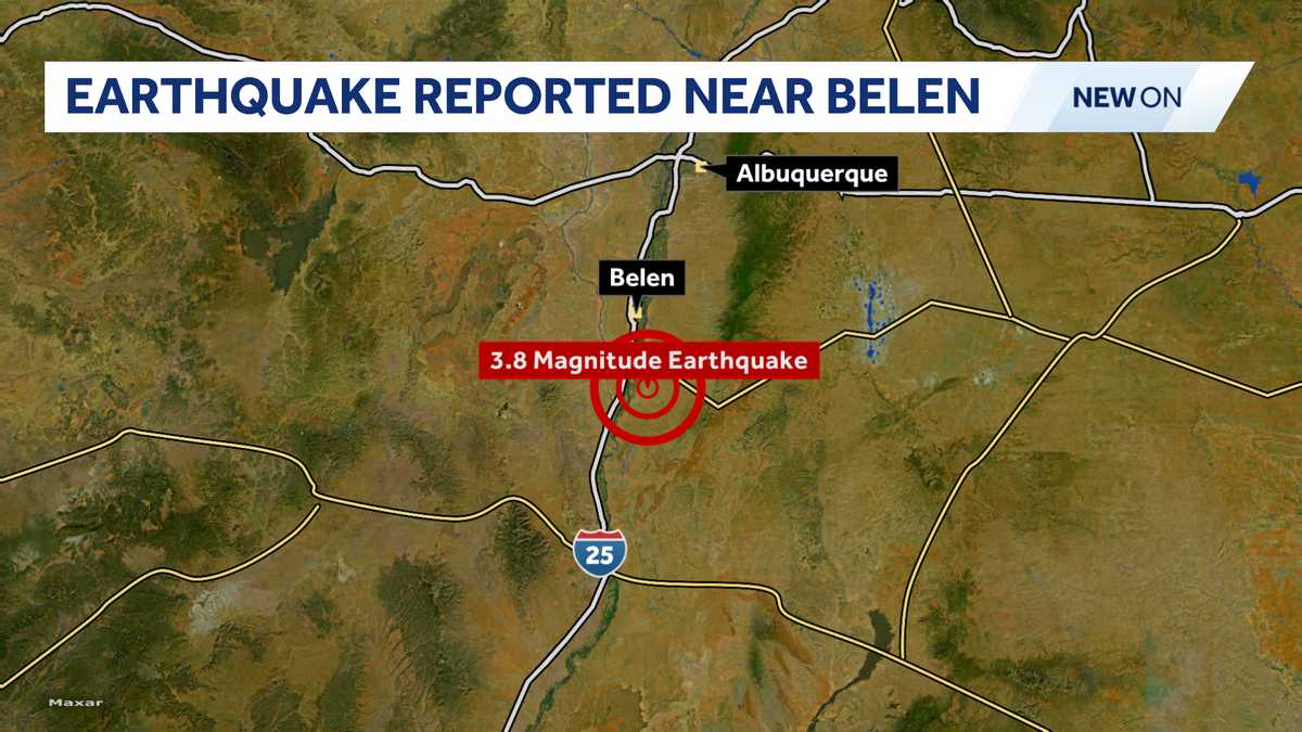 Parts of Valencia County shaken by 3.8-magnitude earthquake