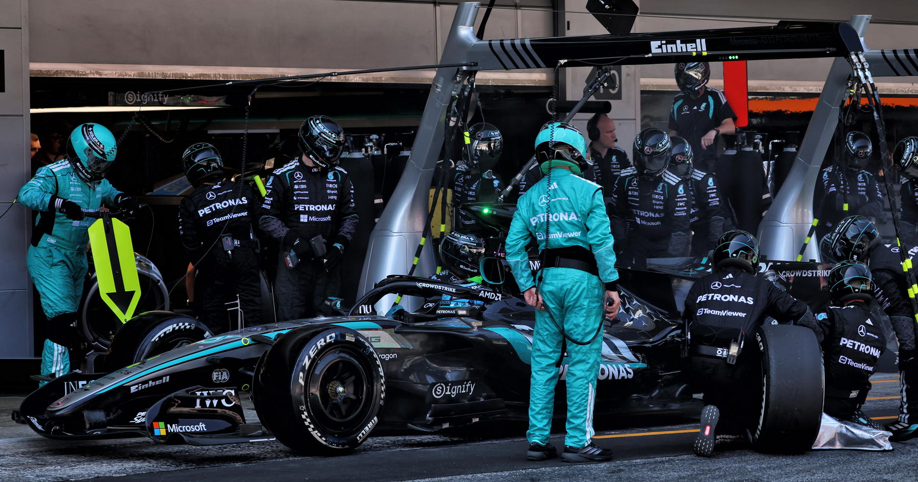 George Russell set for Mercedes talks after Barcelona disagreement