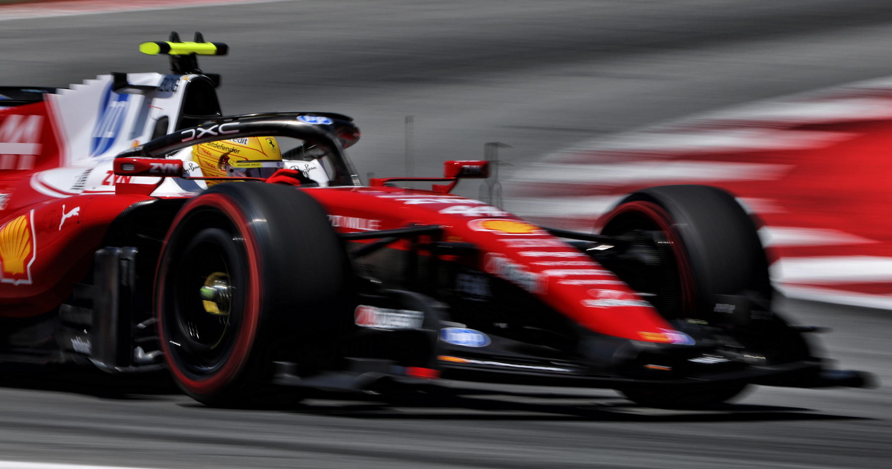 Lewis Hamilton seals emotional Ferrari victory in Barcelona as Mercedes toppled