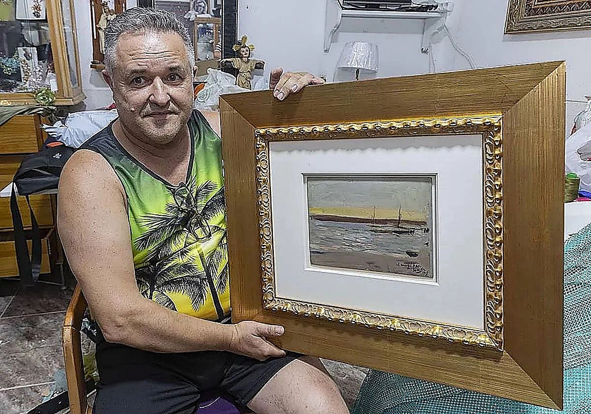 The Murcia man who inadvertently rescued a lost Sorolla painting: "I only picked it up because I liked the frame"
